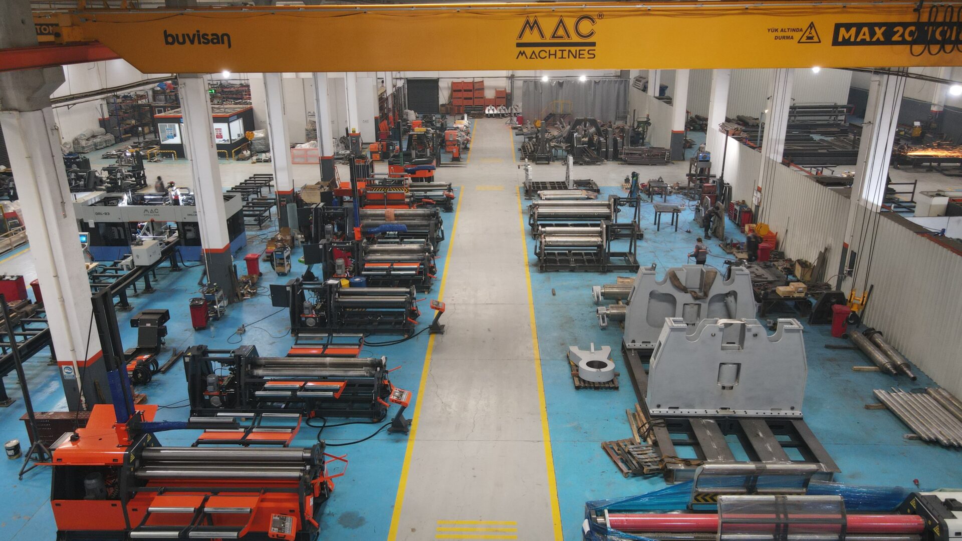 MAC Machines Bursa üretim tesisinin içi