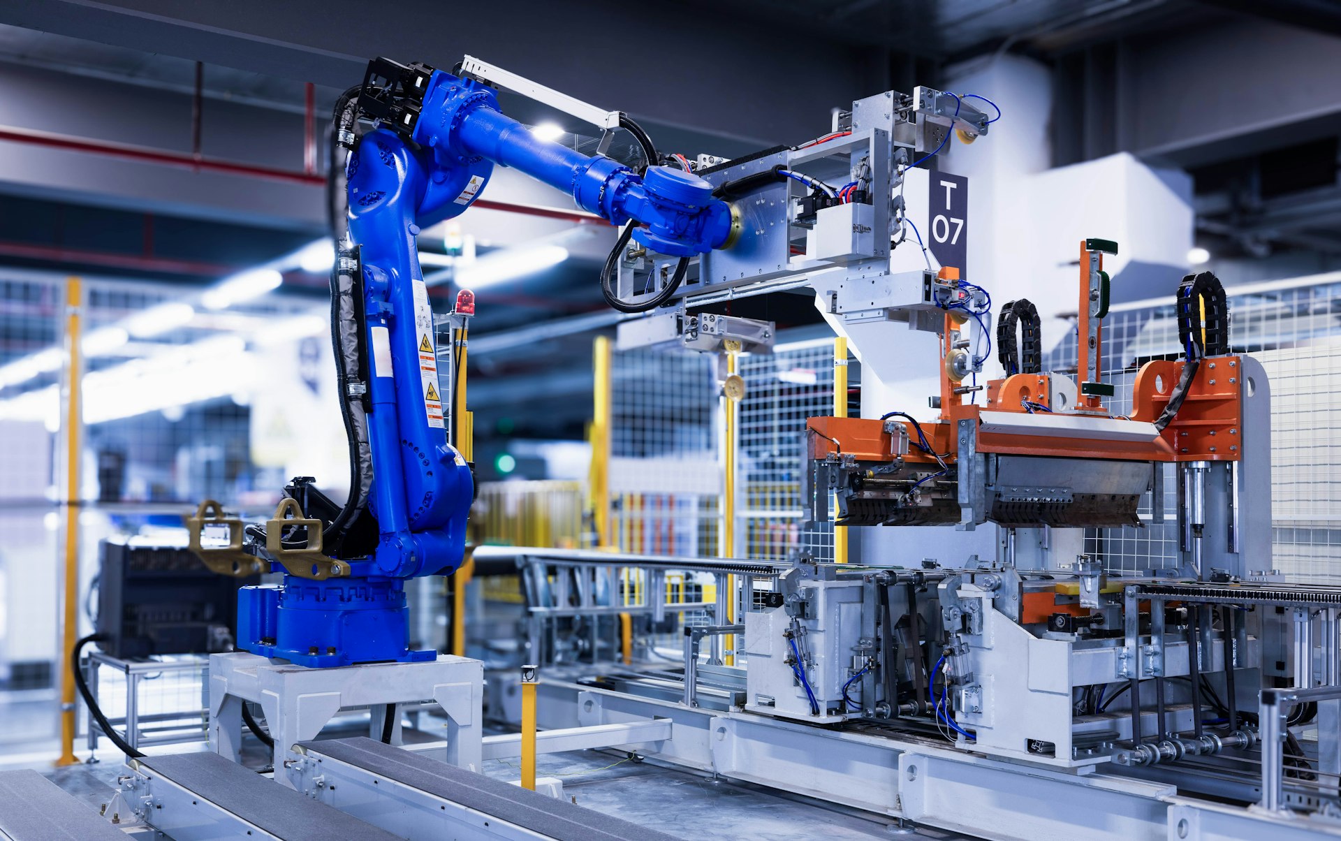 Robotik üretim hattı